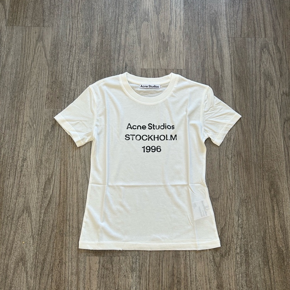 Acne Studios White Kids Stockholm 1996 Logo Tee